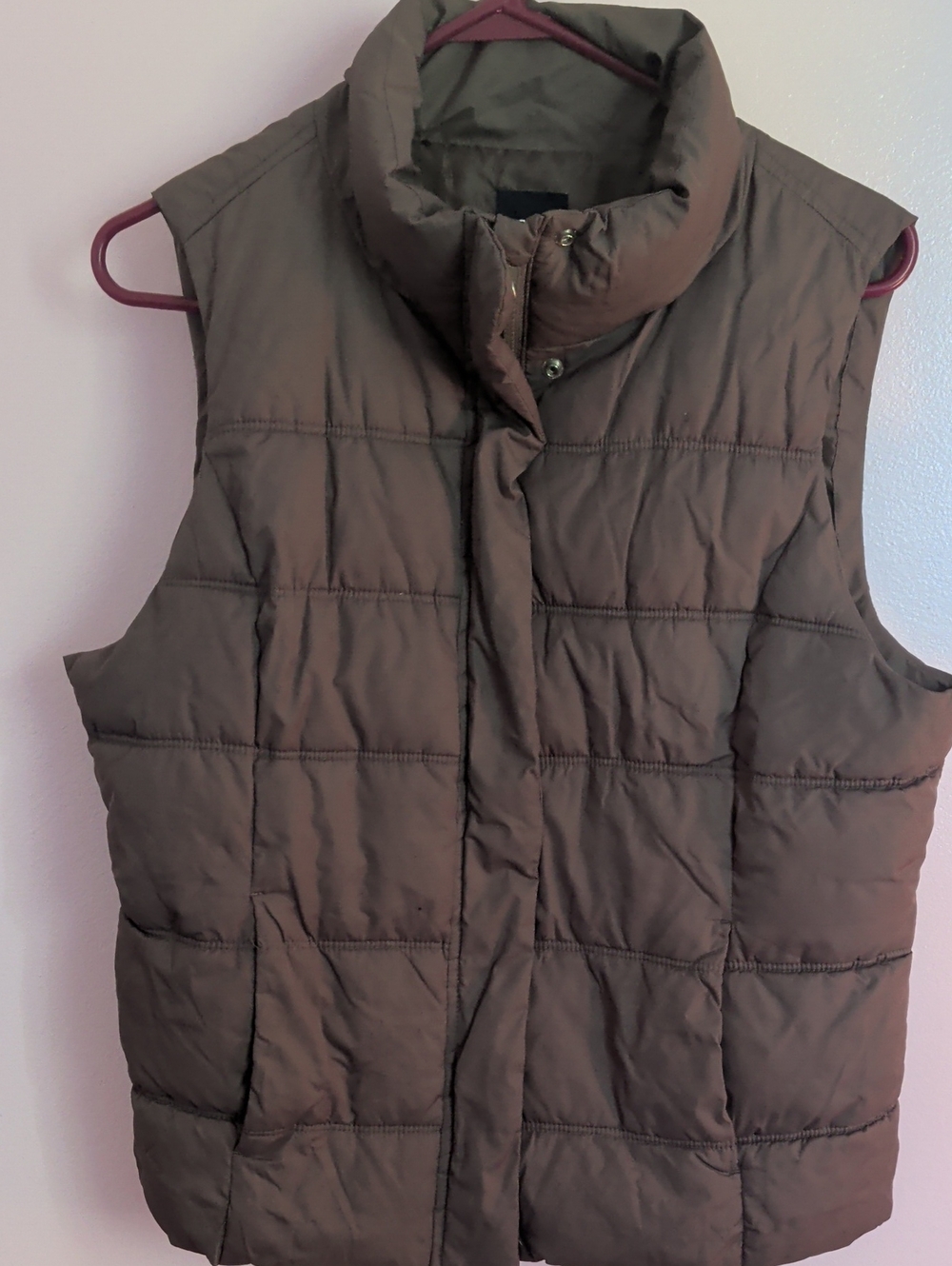 Women's's Quilted Puffer Vest - Green